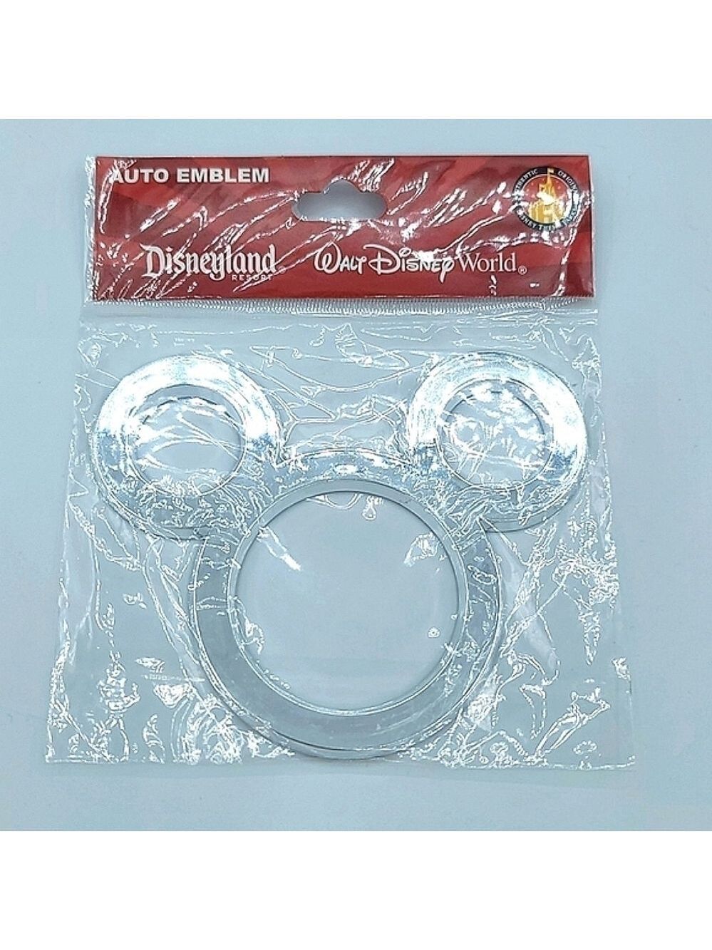 Disney Mickey Mouse Silver Auto Emblem Sticker NEW #1467